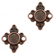 Ciondoli di metallo TQ distanziatore rombo con castone rame (privo di nichel)