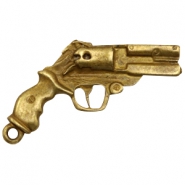 Ciondoli di metallo TQ a forma di revolver bronzo antico (privo di nichel)