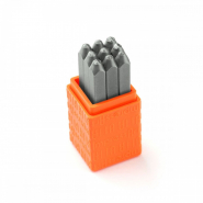 ImpressArt punzoni alfabeto set punteggiatura 3mm argento