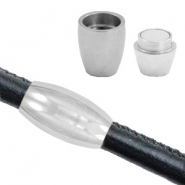 Componenti in acciaio inossidabile chiusura magnetica &Oslash;5mm argento antico