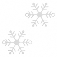 Distanziatori in stile boh&eacute;mien fiocco di neve argento