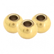 Perline in acciaio inossidabile 4mm oro