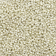 Rocailles Miyuki 15/0 Duracoat galvanized silver 15-4201