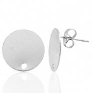 Componenti di metallo TQ orecchini 15mm con anellino argento antico