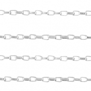 Componenti in acciaio inossidabile catena a rolò Veneziana argento