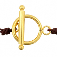 Componenti in acciaio inossidabile chiusura a forma T 14mm oro