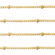 Componenti in acciaio inossidabile catena a rolò grumetta con palline oro