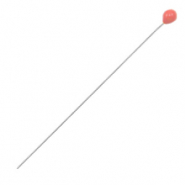 Componenti di metallo DQ chiodini testa tonda 52mm argento antico-rosso corallo (privo di nichel)