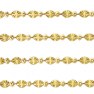 Componenti in acciaio inossidabile catena a rolò ovale oro