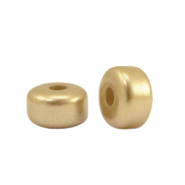 Perline Polaris rondella 6x4mm metallica shiny marrone cedro