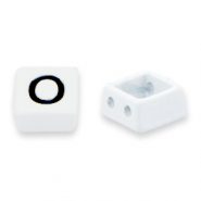 Perline Tile O blanco-nero