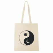 Borse di cotone Yin&Yang beige ecru