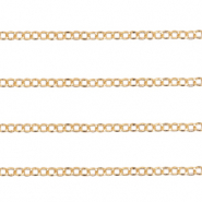 Componenti di metallo DQ catena a rolò anchor cable 5mm oro (privo di nichel)