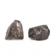 Perline in pietra naturale grezza grigio falco