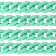 Catena in acrilico 29mm lucida verde turchese