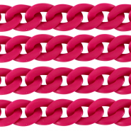 Catena in acrilico 29mm opaca rosa magenta