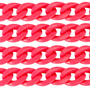 Catena in acrilico 29mm lucida rosa neon