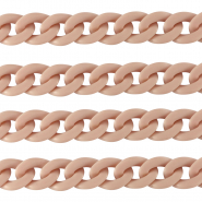 Catena in acrilico 18mm opaca rosa vintage