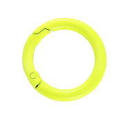 Componenti colorati anello bris&eacute; portachiavi giallo neon