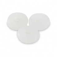 Perline di pietra naturale Calcite e Marmo a rondella 6mm bianco