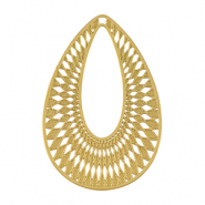 Ciondoli in acciaio inossidabile boh&eacute;mien goccia oro