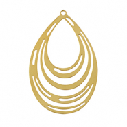 Ciondoli in acciaio inossidabile boh&eacute;mien goccia oro