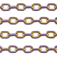 Componenti in acciaio inossidabile a rolò ovale anchor cable links oro-viola