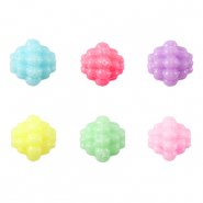 Perline con look acrilico multicolore pastello