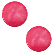 Cabochon Polaris Elements 12 mm piatto Jais rosa vivo