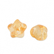 Perline in acrilico stella giallo spettro trasparente