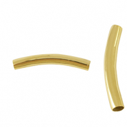 Perline in acciaio inossidabile tubo 40mm oro