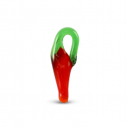 Pendenti di vetro peperoncino rosso-verde