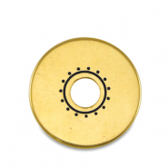 Perline di metallo DQ donut oro (privo di nichel)