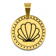Ciondoli in acciaio inossidabile conchiglia oro