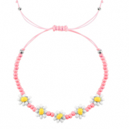Braccialetti alla moda fiore rosa bianco