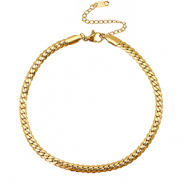 Cavigliere in acciaio inossidabile catena a serpente oro