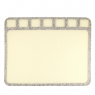 Beadsmith tappetino per perline 36x28cm Beige-grigio
