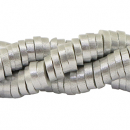 Perline Katsuki 4mm argento-effeto perlato