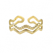 Anelli in acciaio inossidabile oro