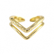 Anelli in acciaio inossidabile oro