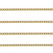 Componenti in acciaio inossidabile catena a rolò grumetta oro
