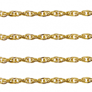 Componenti in acciaio inossidabile catena a rolò maglia corda oro