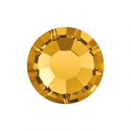 Pietra di nascita Novembre Preciosa SS16 a fondo piatto (4mm) Topaz yellow