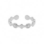 Anelli in acciaio inossidabile argento