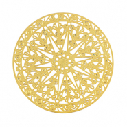 Ciondoli in acciaio inossidabile boh&eacute;mien 40mm oro