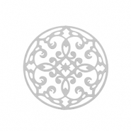 Ciondoli in acciaio inossidabile boh&eacute;mien 28mm argento