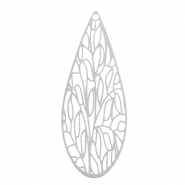 Ciondoli in acciaio inossidabile boh&eacute;mien goccia argento