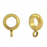 Perline in acciaio inossidabile rondella con anellino oro