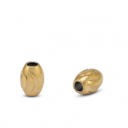 Perline in acciaio inossidabile 4x5mm oro