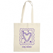 Borse di cotone "Cozy season" beige ecru